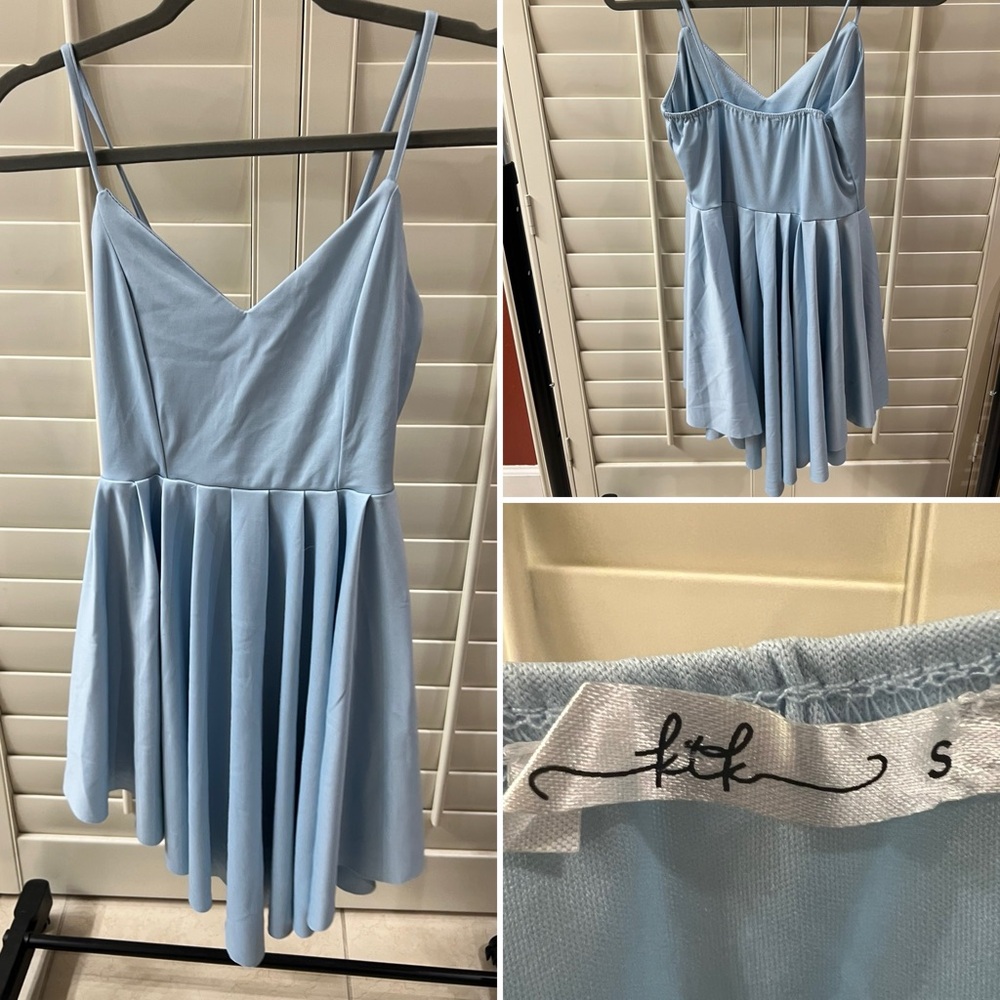 Small baby blue mini dress